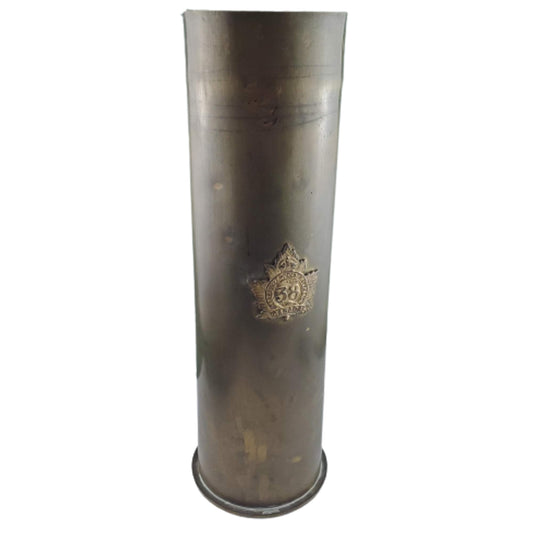 WW1 Canadian Trench Art Shell - 38th Battalion Ottawa Ontario