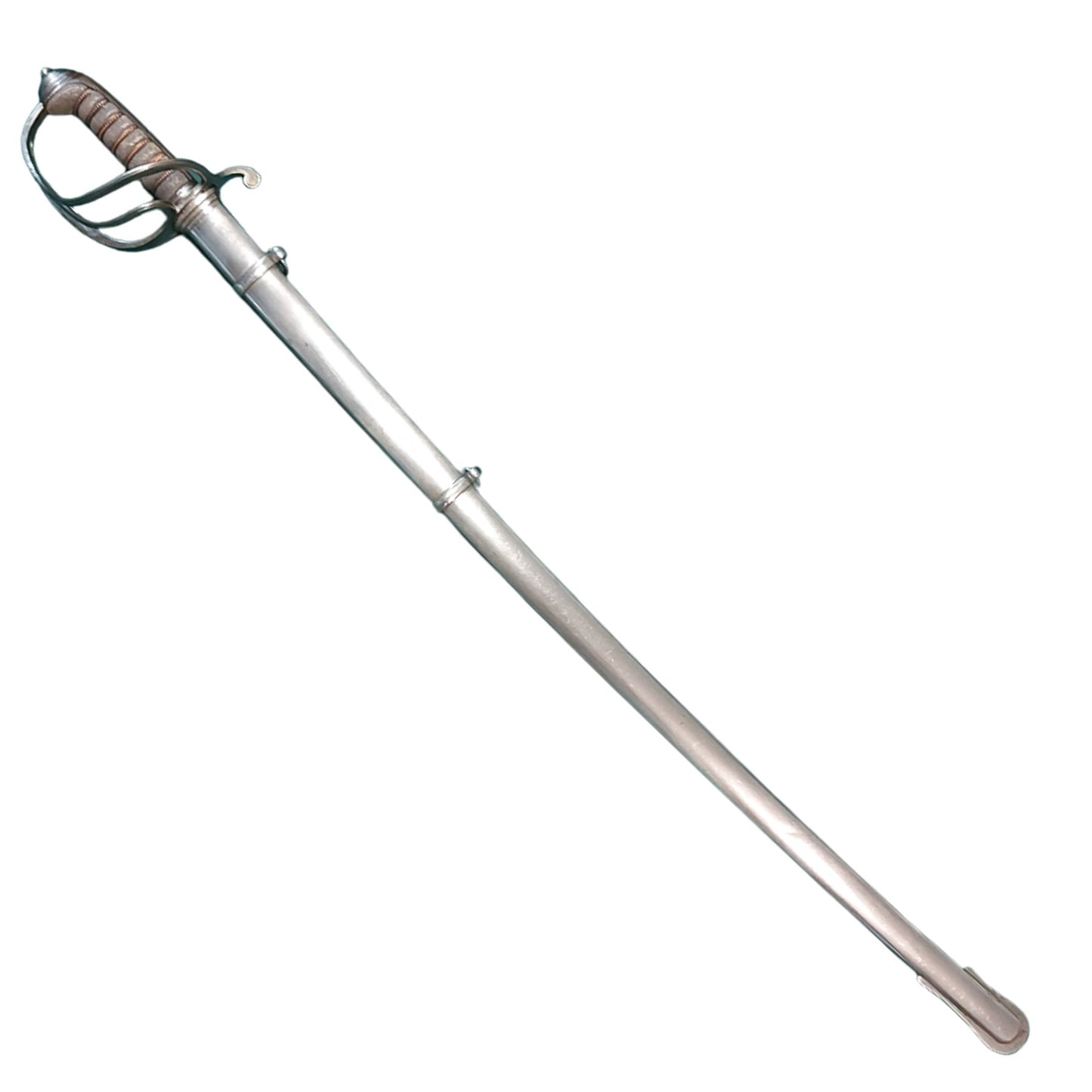 Pre-WW1 Canadian Issue British Pattern 1850 Officer's Sword In Scabbard - C.M.S.C.