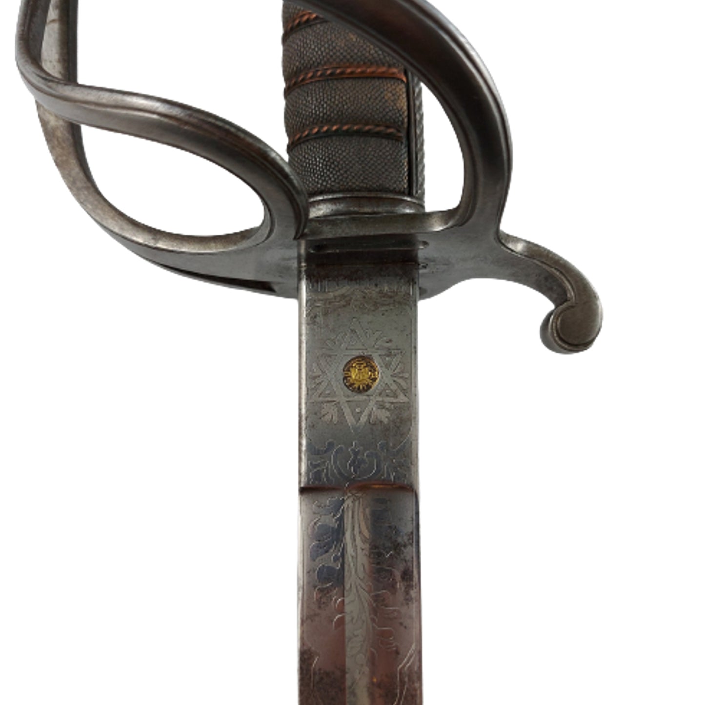 Pre-WW1 Canadian Issue British Pattern 1850 Officer's Sword In Scabbard - C.M.S.C.