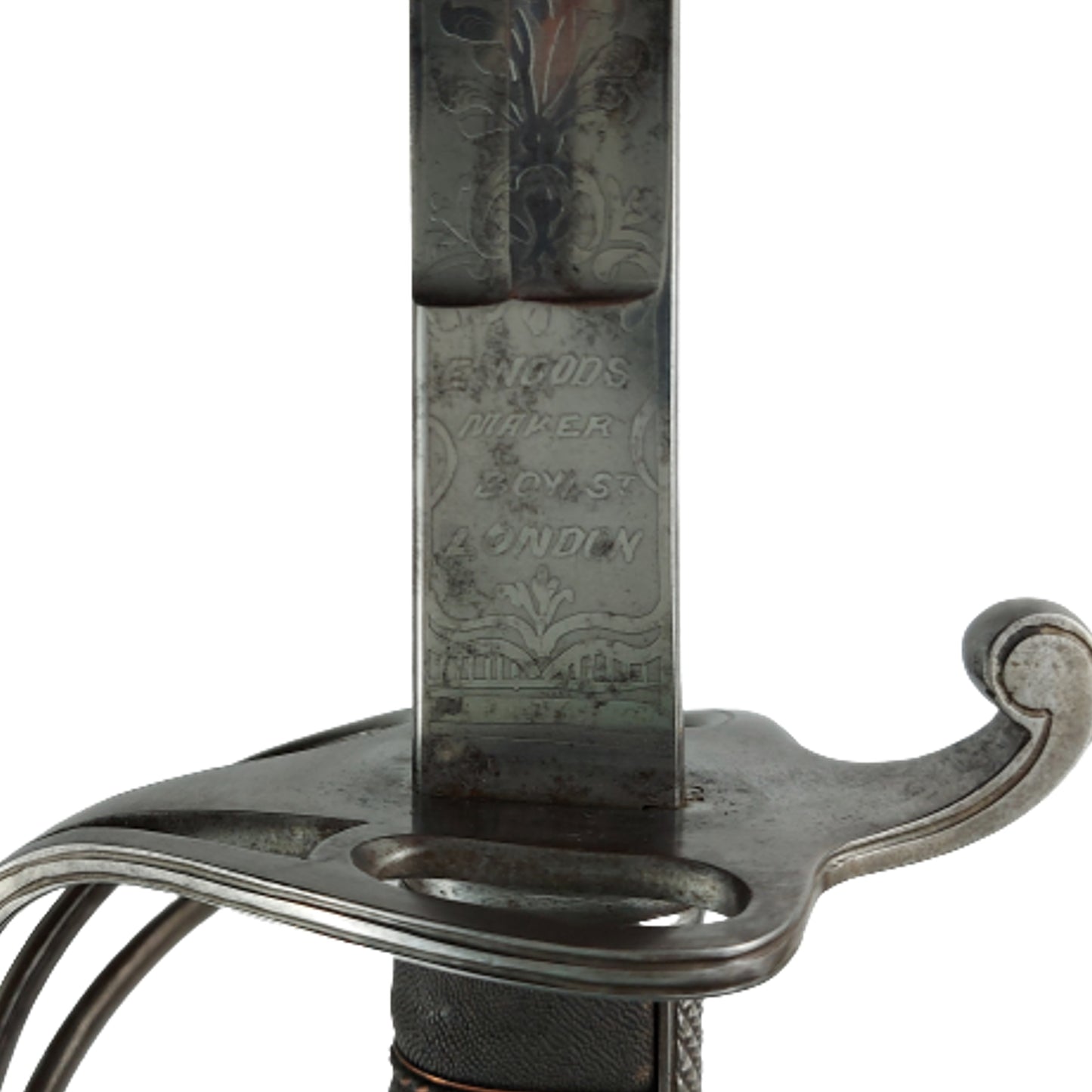 Pre-WW1 Canadian Issue British Pattern 1850 Officer's Sword In Scabbard - C.M.S.C.