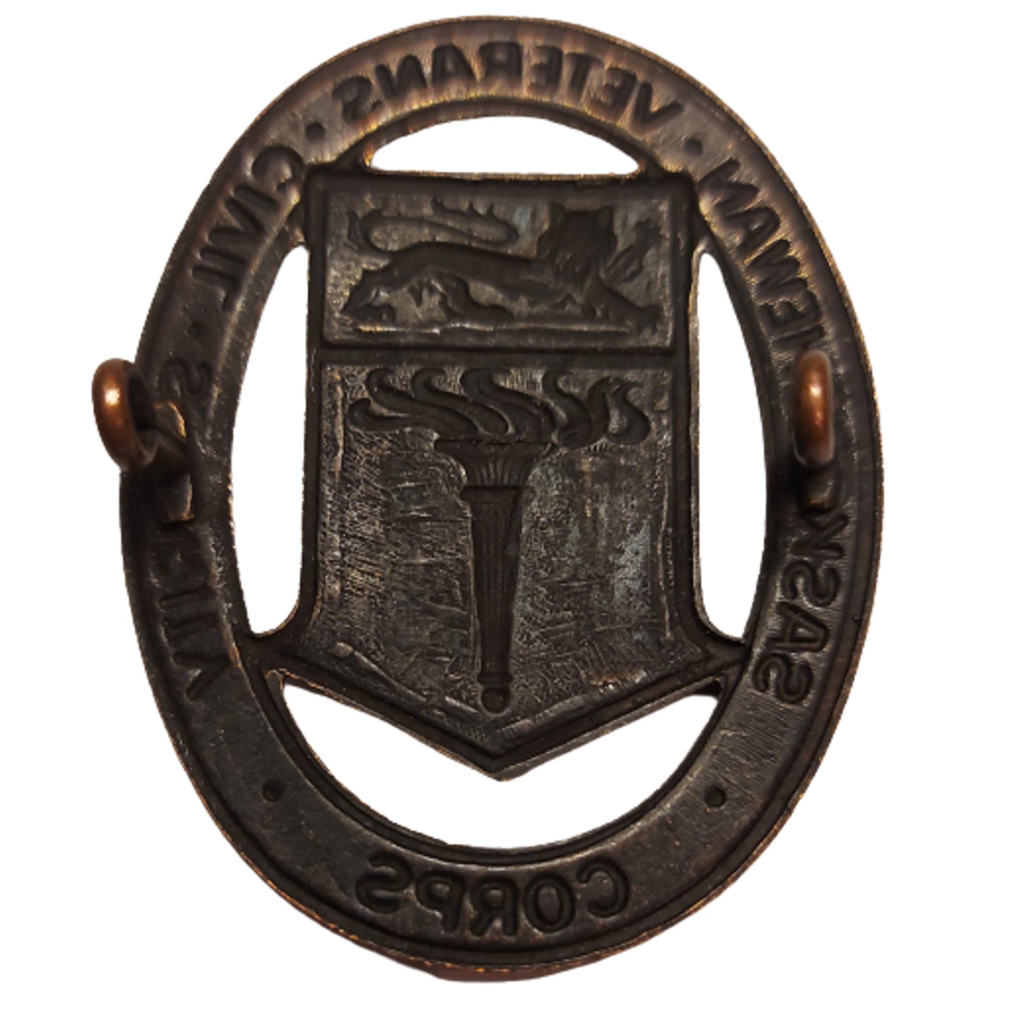 WW2 Canadian Saskatchewan Veterans Civil Security Corps Cap Badge