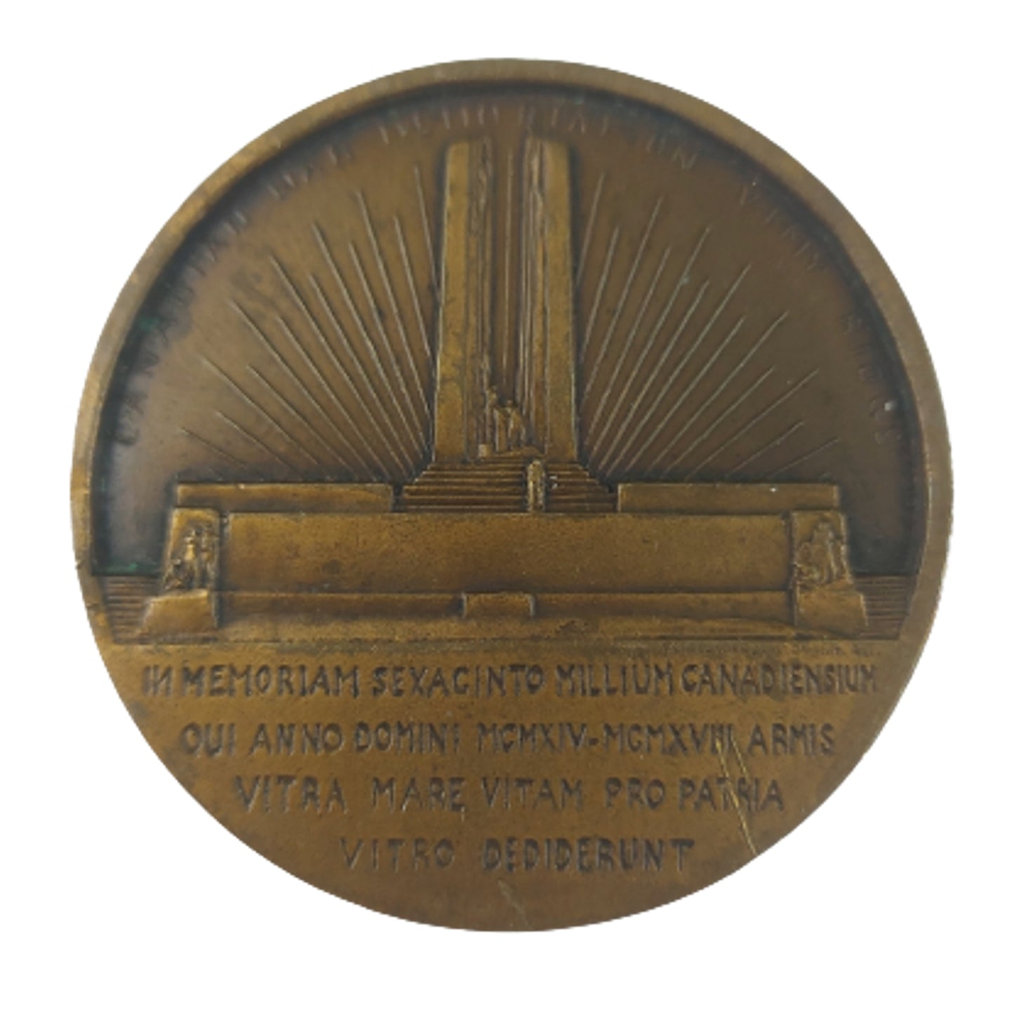 Pre-WW2 Canadian Vimy Pilgrimage Souvenir Medal 1936