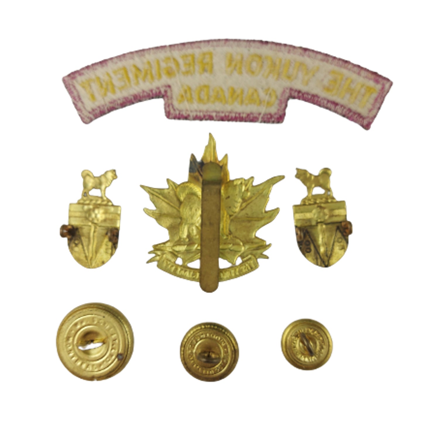 Post-WW2 Canadian Yukon Regiment Insignia Grouping
