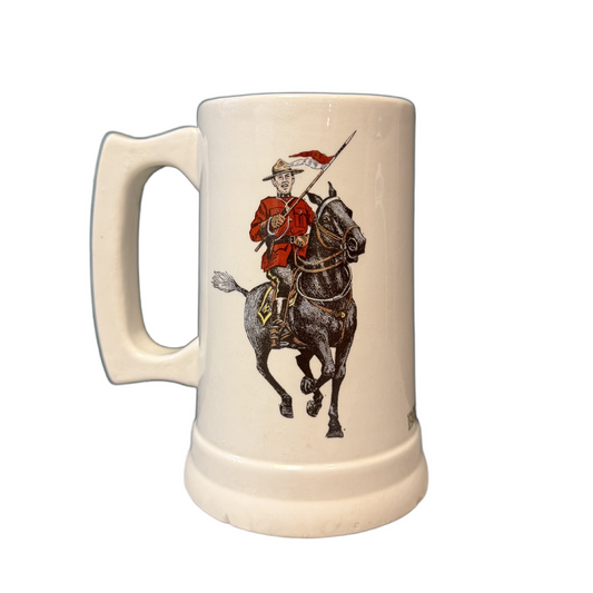 Post-WW2 Canadian RCMP Royal Canadian Mounted Police 1973 Centennial Mug