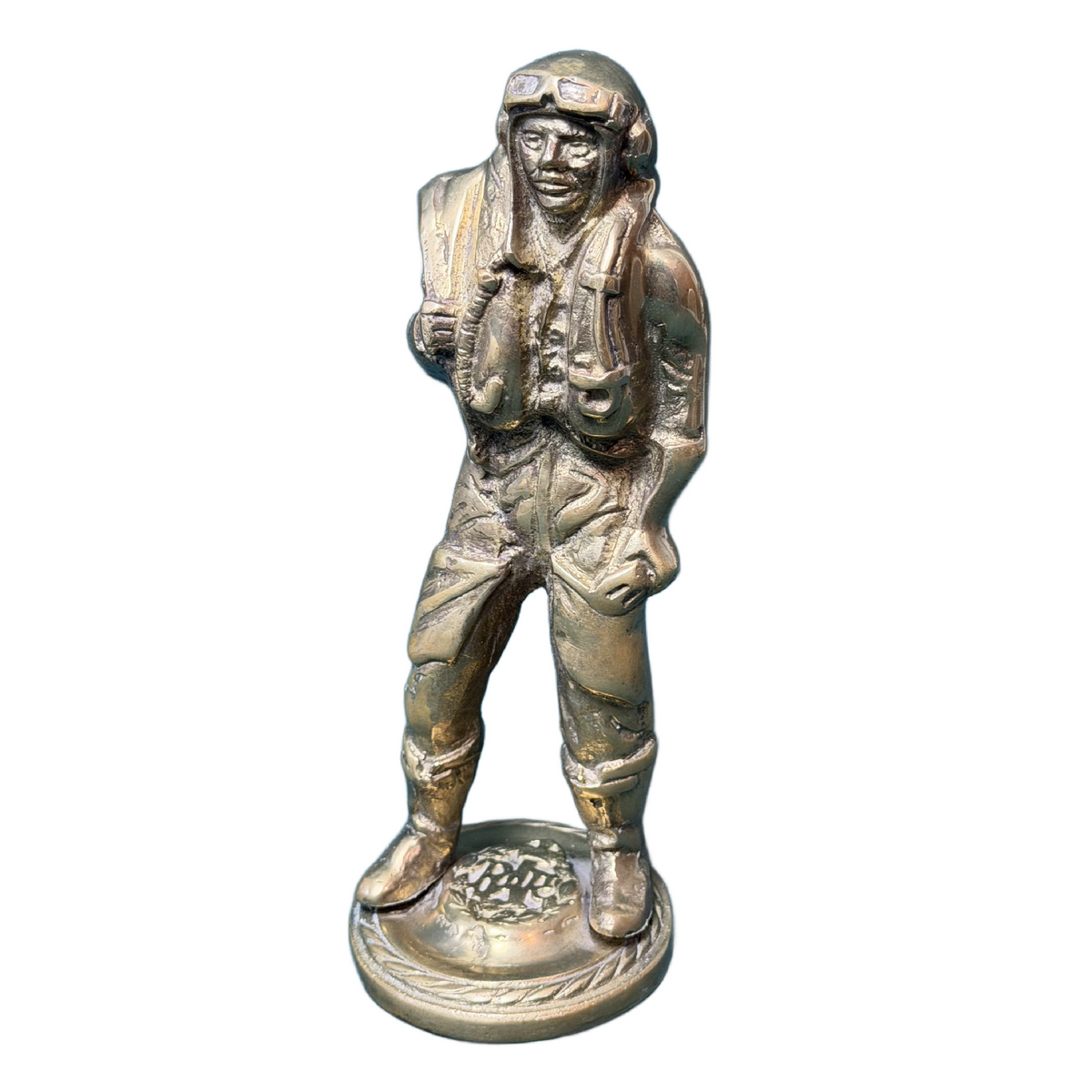 WW2 British RAF Royal Air Force Pilot Brass Statue