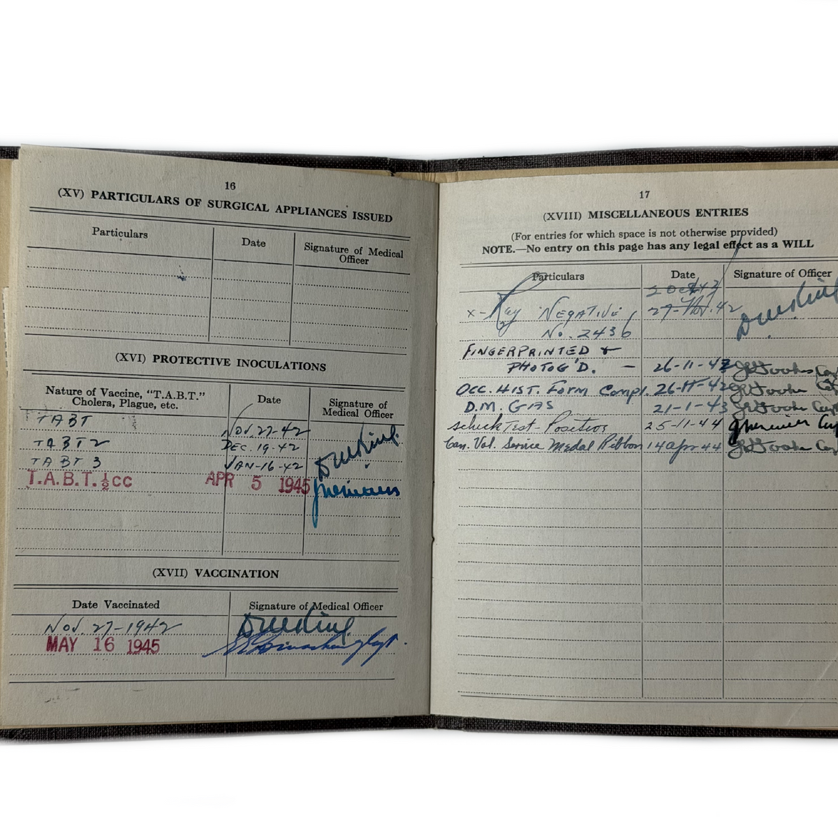 WW2 Canadian Army Pay Book Westminster Regiment