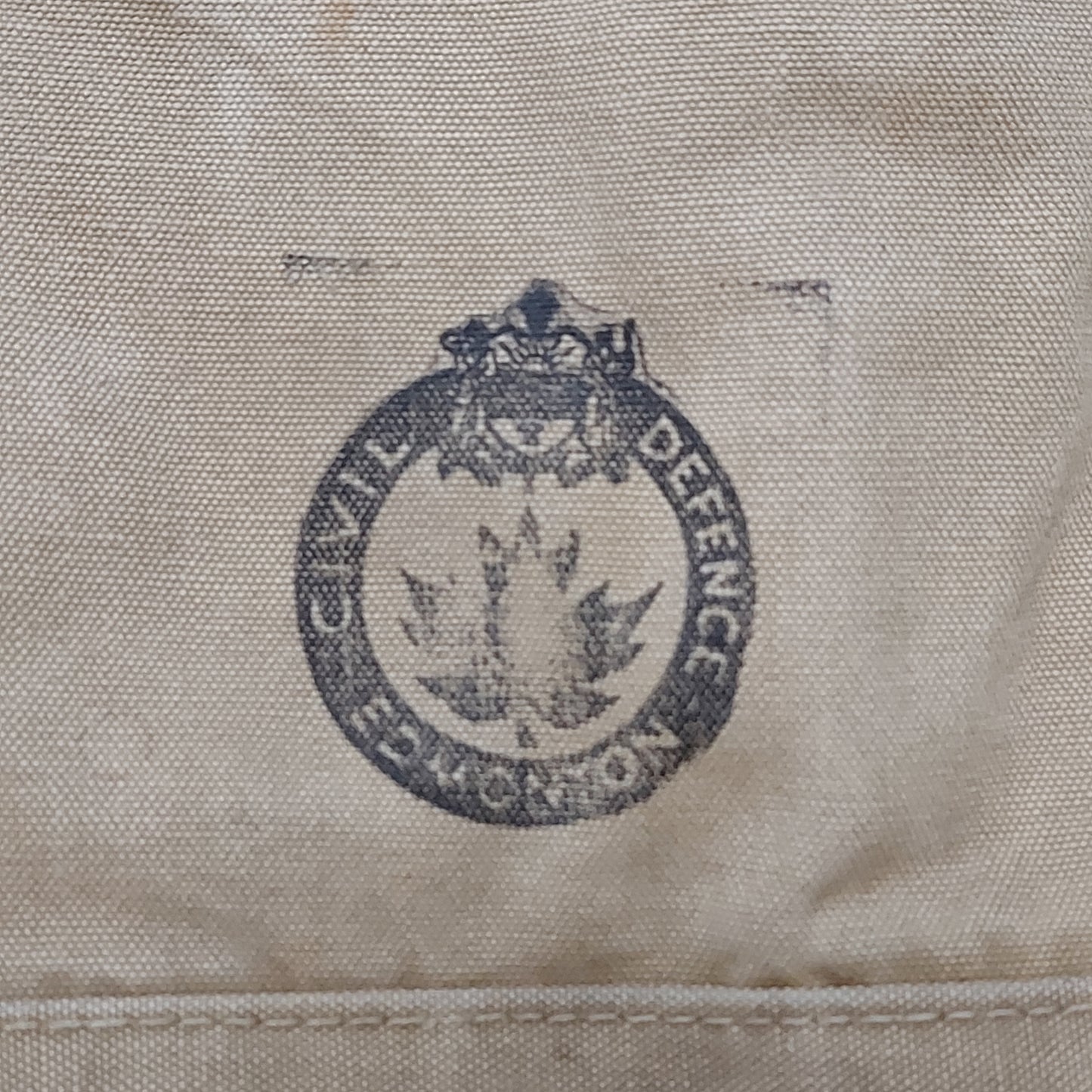WW2 Canadian Gas Mask Satchel Civil Defence Edmonton