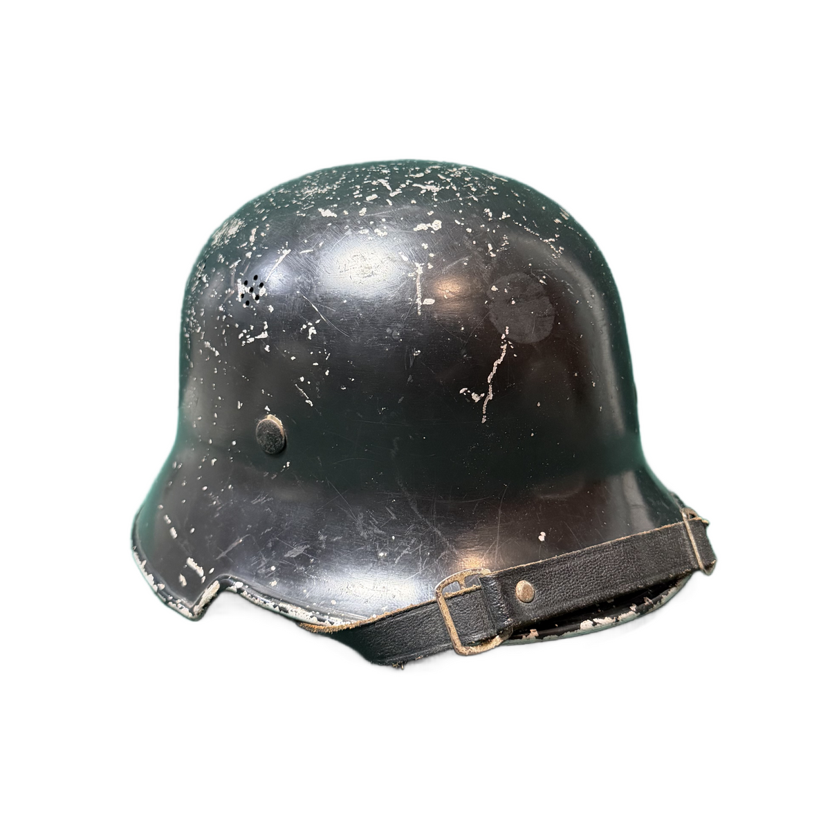 WW2 German Police M34 Feuerschutzpolizei Aluminum Helmet