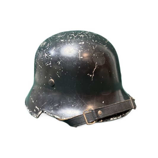 WW2 German Police M34 Feuerschutzpolizei Aluminum Helmet