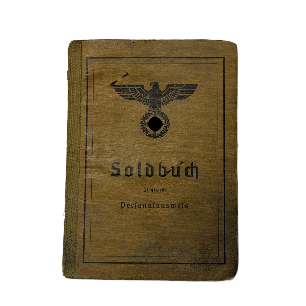 WW2 German Army Soldbuch Book With Documents
