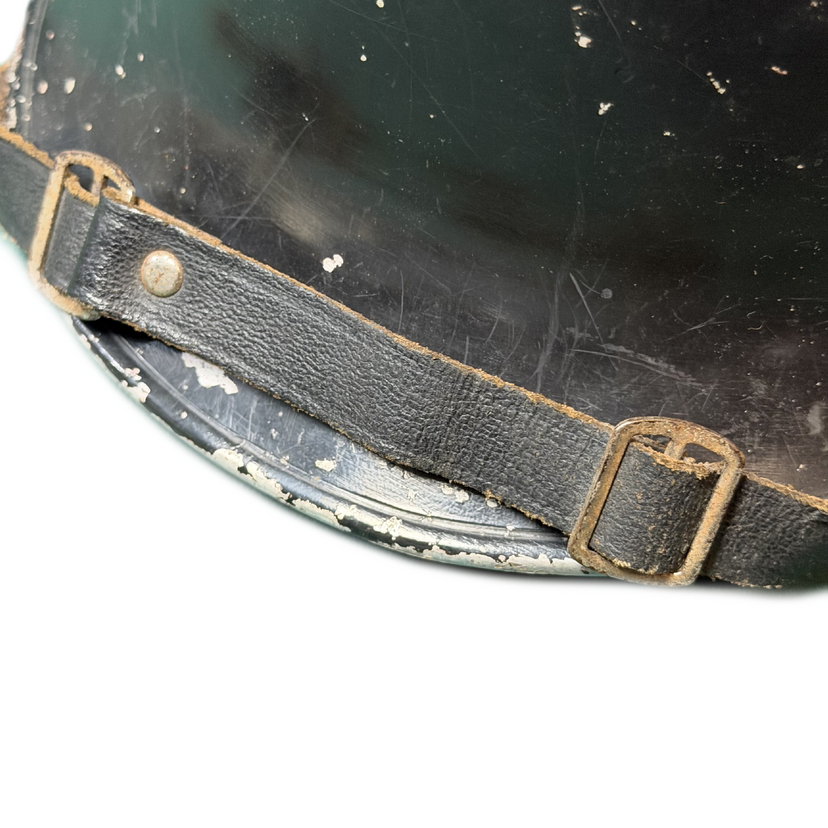WW2 German Police M34 Feuerschutzpolizei Aluminum Helmet