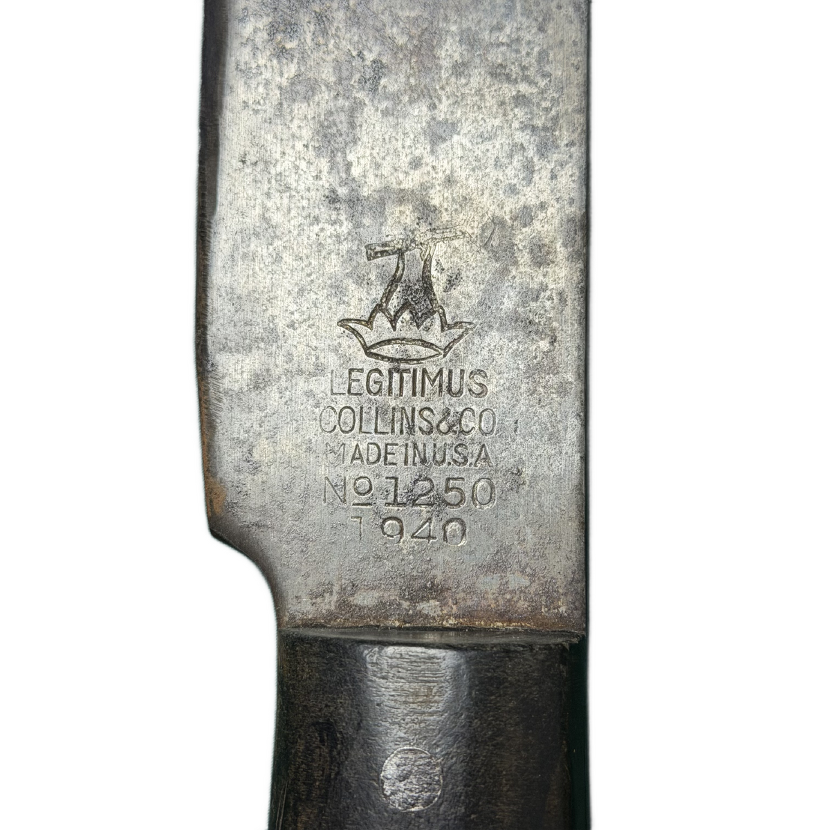 WW2 Canadian Field Machete In 1942 Dated Leather Scabbard