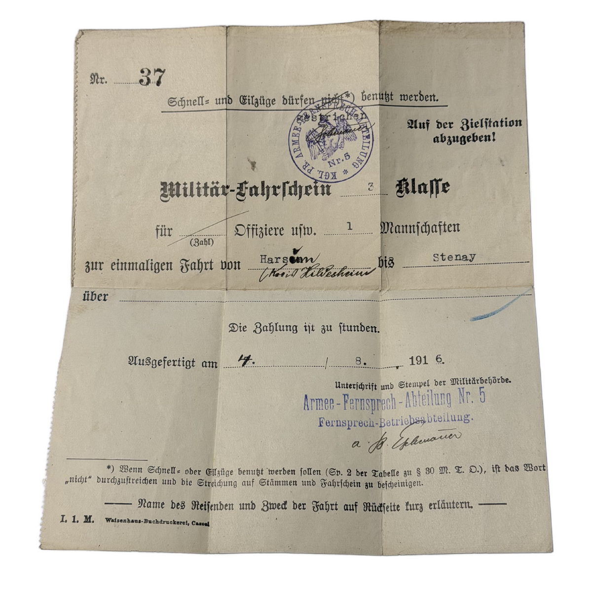 WW2 German Army Soldbuch Book With Documents