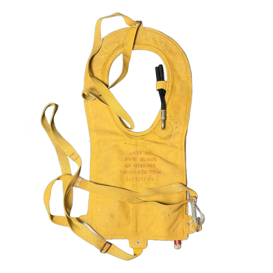 WW2 United States Army air Force USAAF Mae West Pneumatic Life Vest 1945