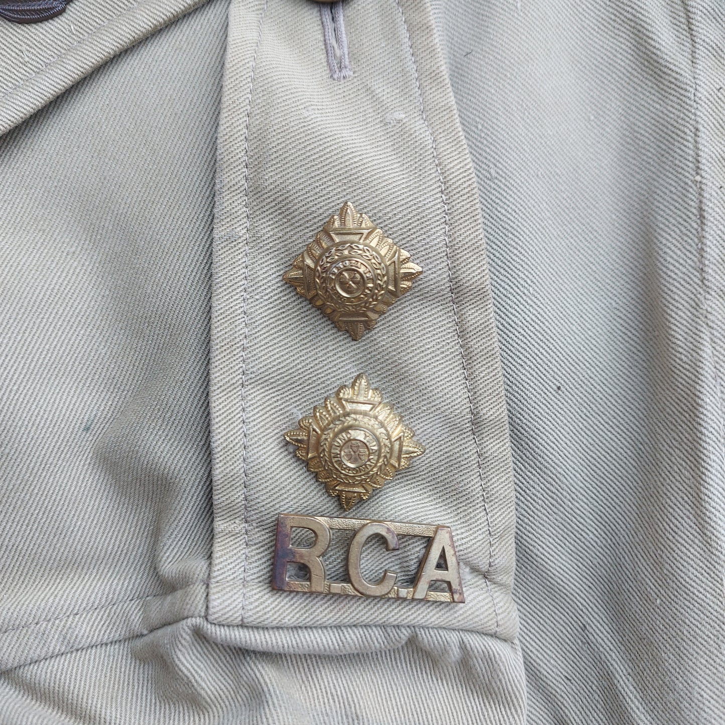 WW2 Canadian Officer's Tropical Tunic RCA Royal Canadian Artillery