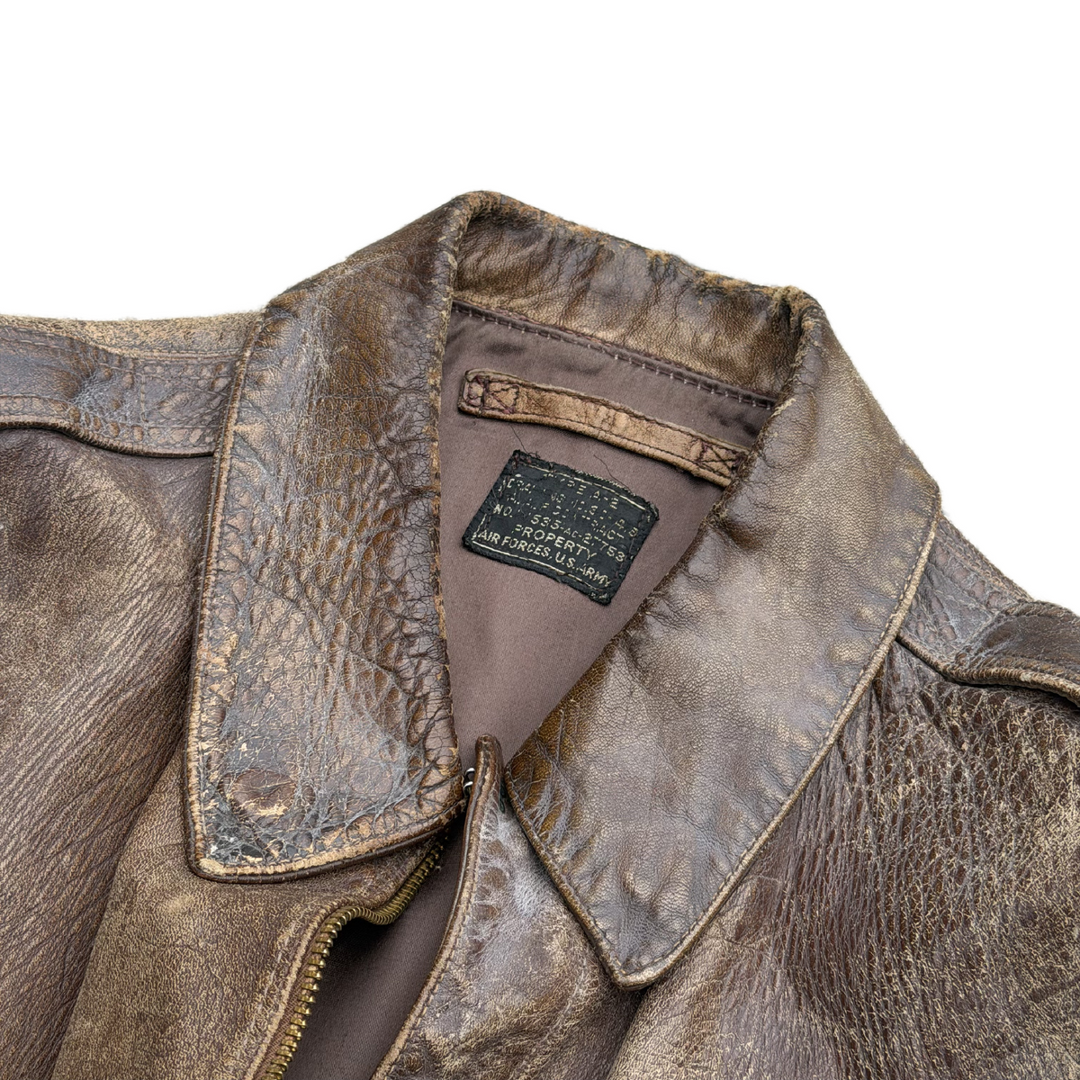 WW2 United States Army Air Force A2 Leather Flight Jacket