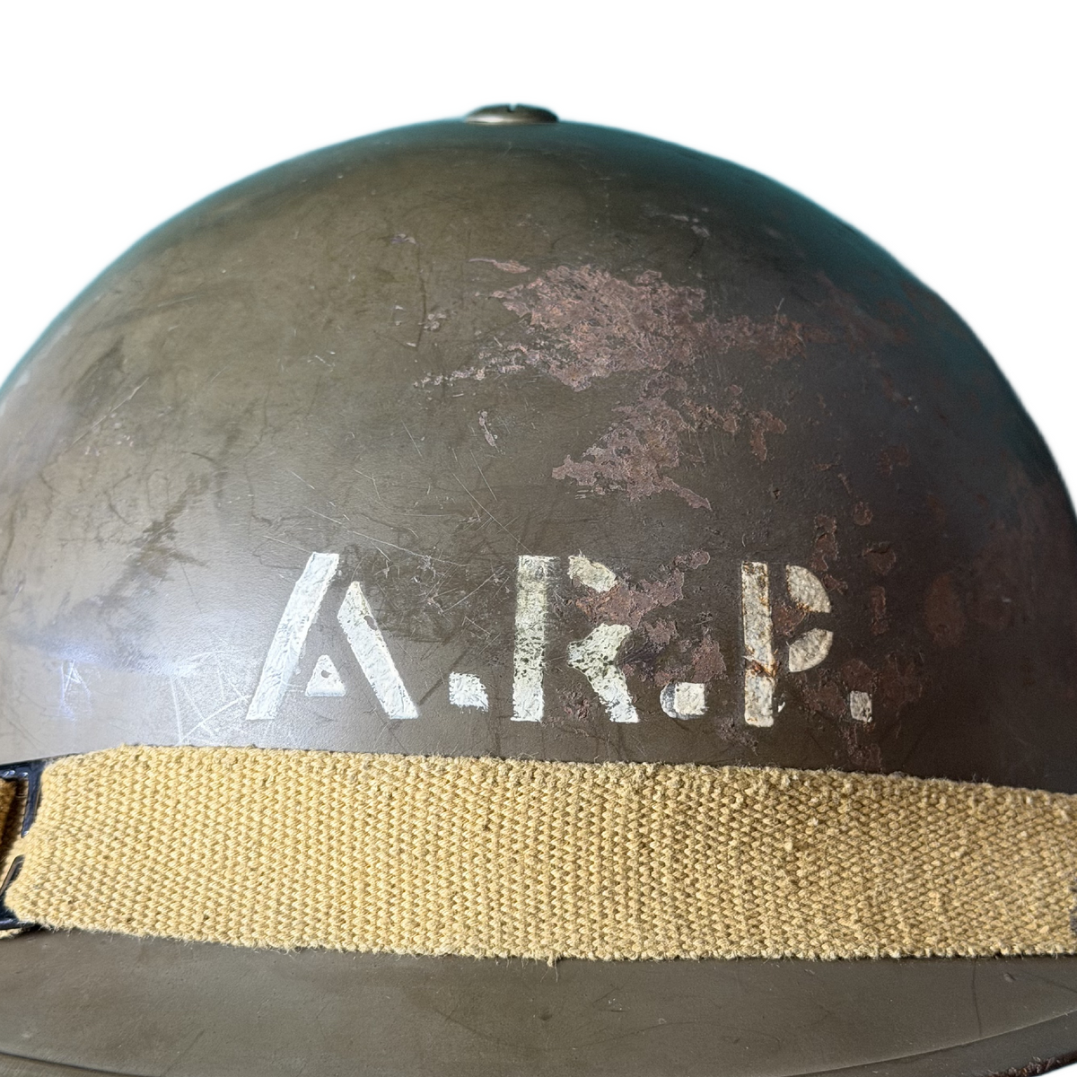 WW2 Canadian ARP Air Raid Protection Helmet