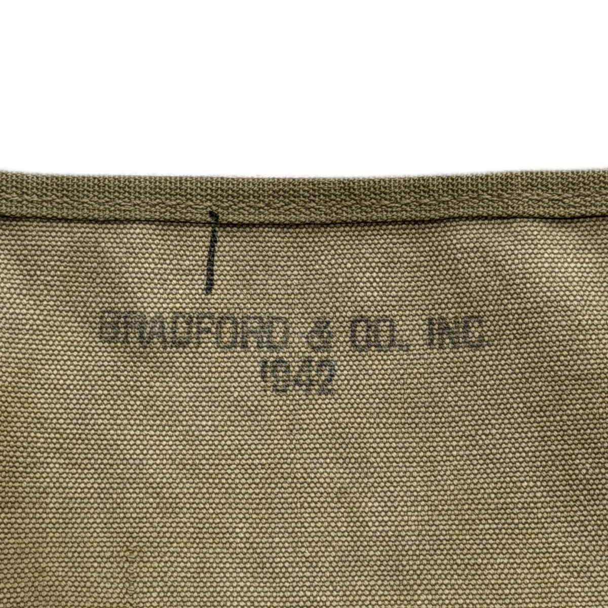 WW2 United States Army Officer Named M1936 Musette Bag 1942