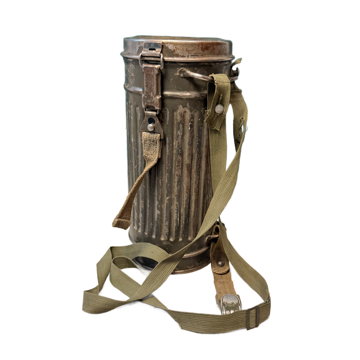 WW2 German Army Named M30 Gas Mask And Carrier 1943