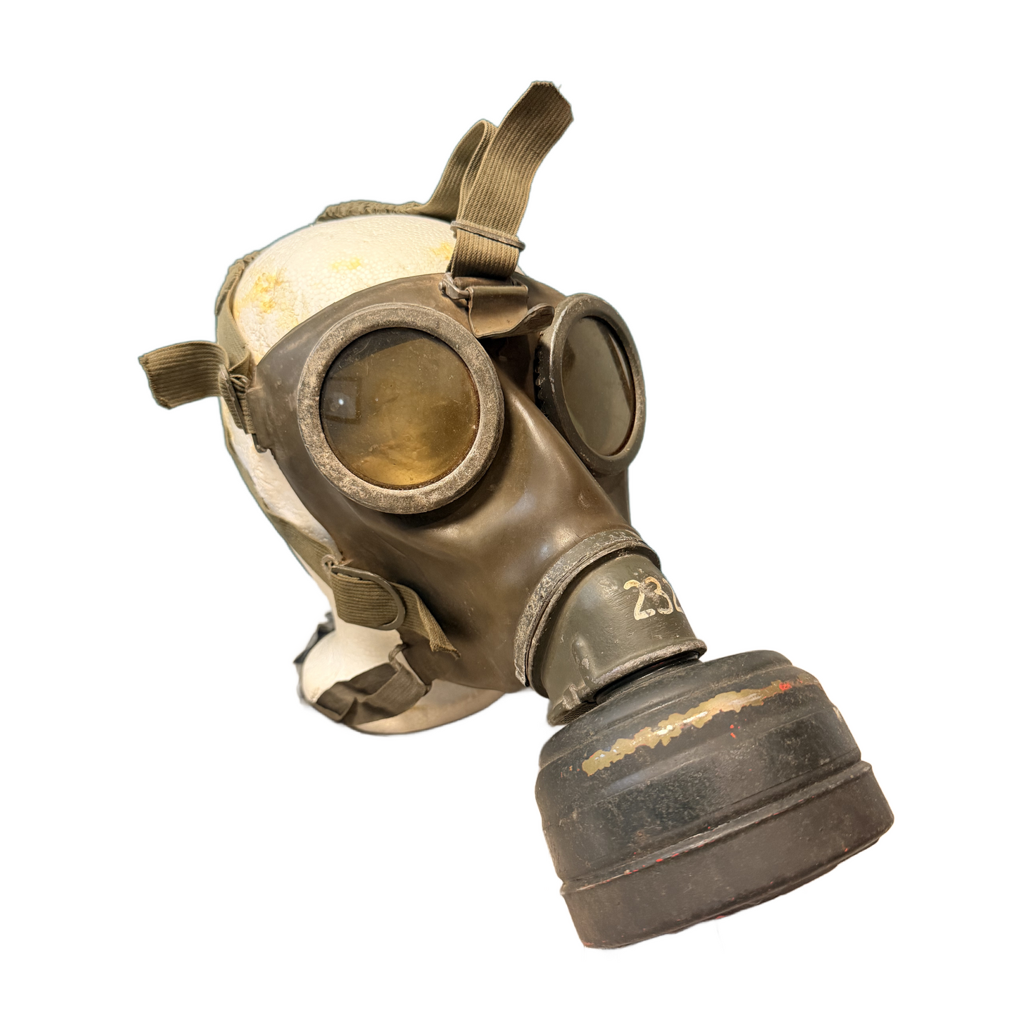 WW2 German Army Named M30 Gas Mask And Carrier 1943