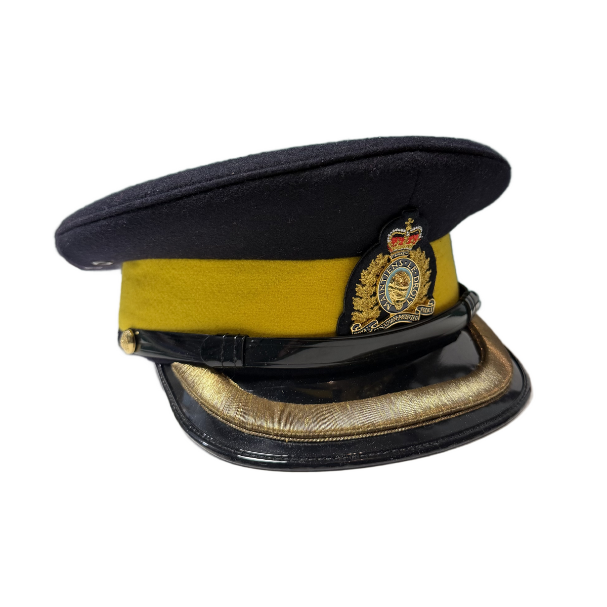 Post-WW2 Canadian RCMP Royal Canadian Mounted Police Officers Visor Cap