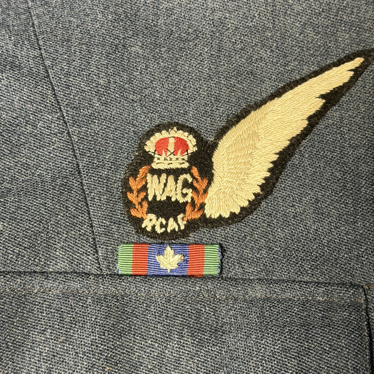 WW2 Canadian RCAF WAG Wireless Air Gunner Flight Officer Summer Dress Tunic
