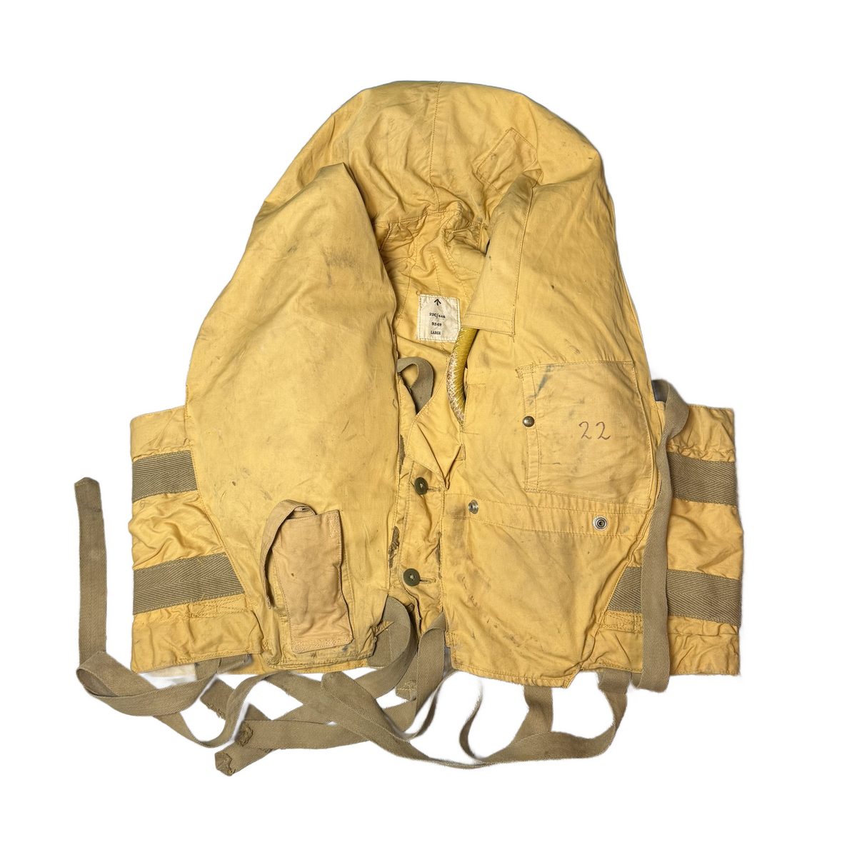 WW2 British Air Force RAF Pattern 41 Air Sea Rescue Mae West Life Vest