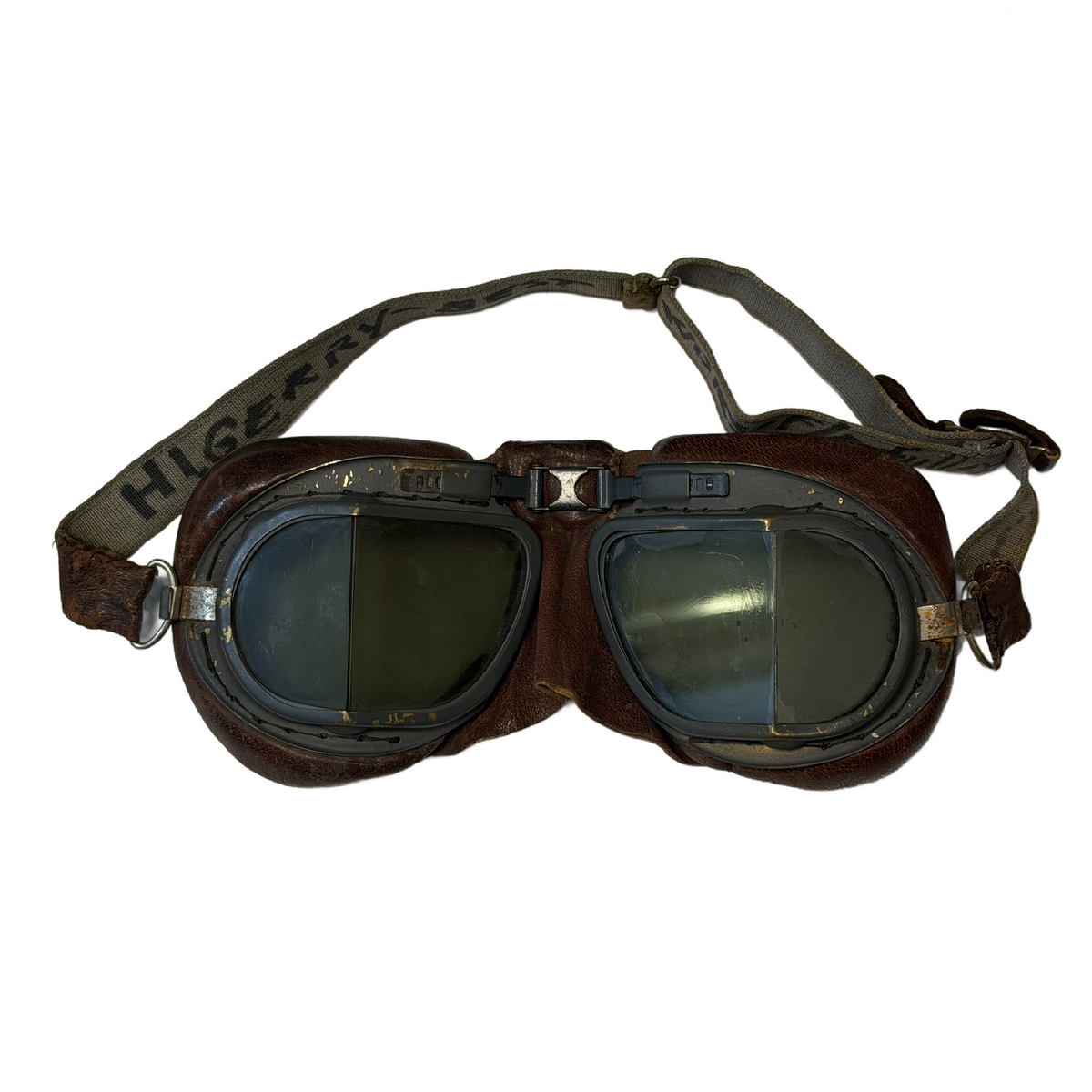 WW2 British RAF Royal Air Force Named Mk.VIII Flying Goggles