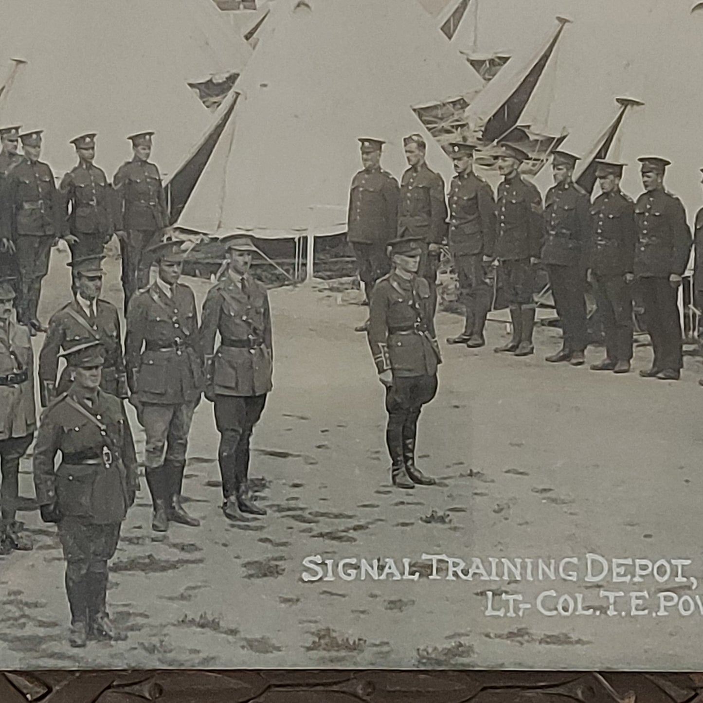 WW1 Canadian Yard Long Framed Photo- Signal Training Depot Ottawa 1917