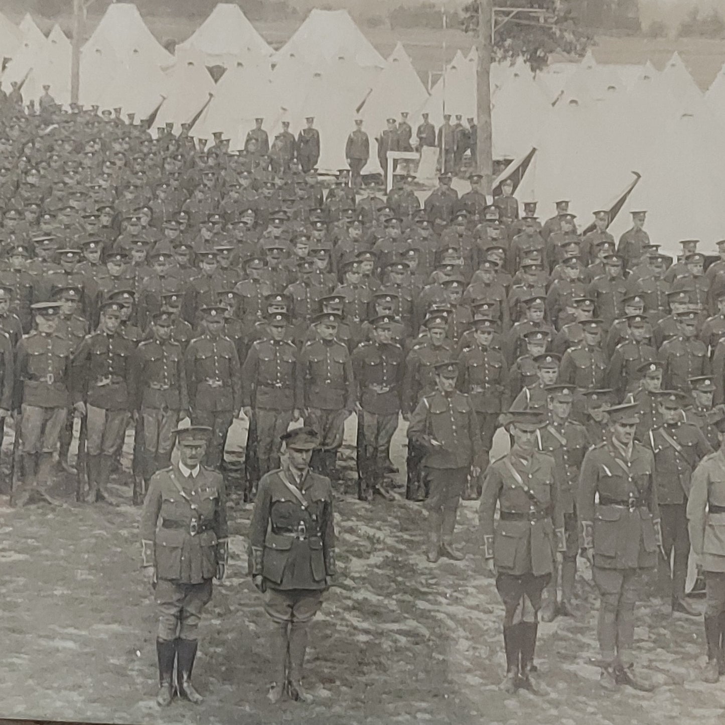 WW1 Canadian Yard Long Framed Photo- Signal Training Depot Ottawa 1917