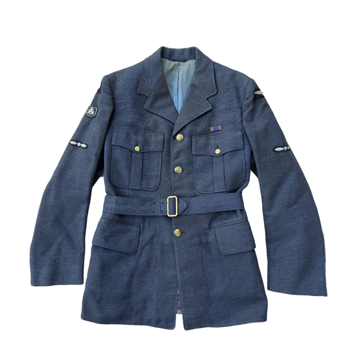 WW2 Canadian RCAF Four Pocket Service Dress Tunic With Insignia