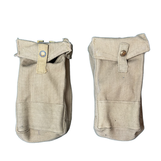 WW2 British Army P37 Bren Magazine Pouch Pair