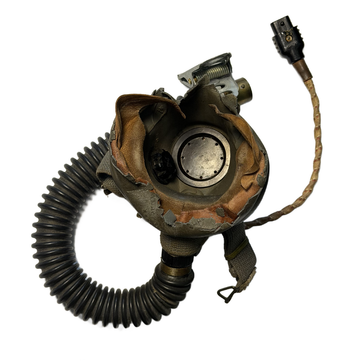 WW2 British RAF Royal Air Force Type G Oxygen Mask With Hose