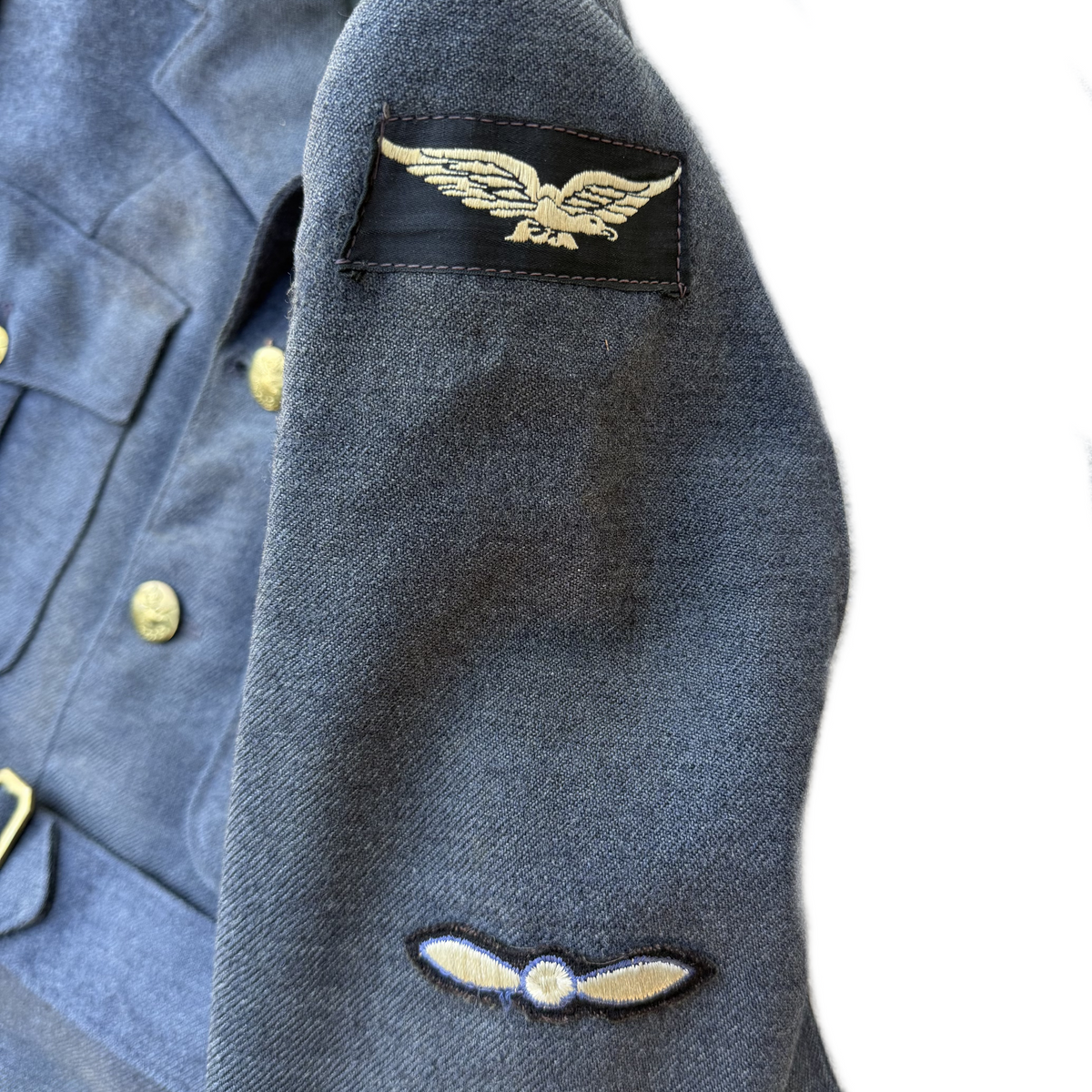 WW2 Canadian RCAF Four Pocket Service Dress Tunic With Insignia