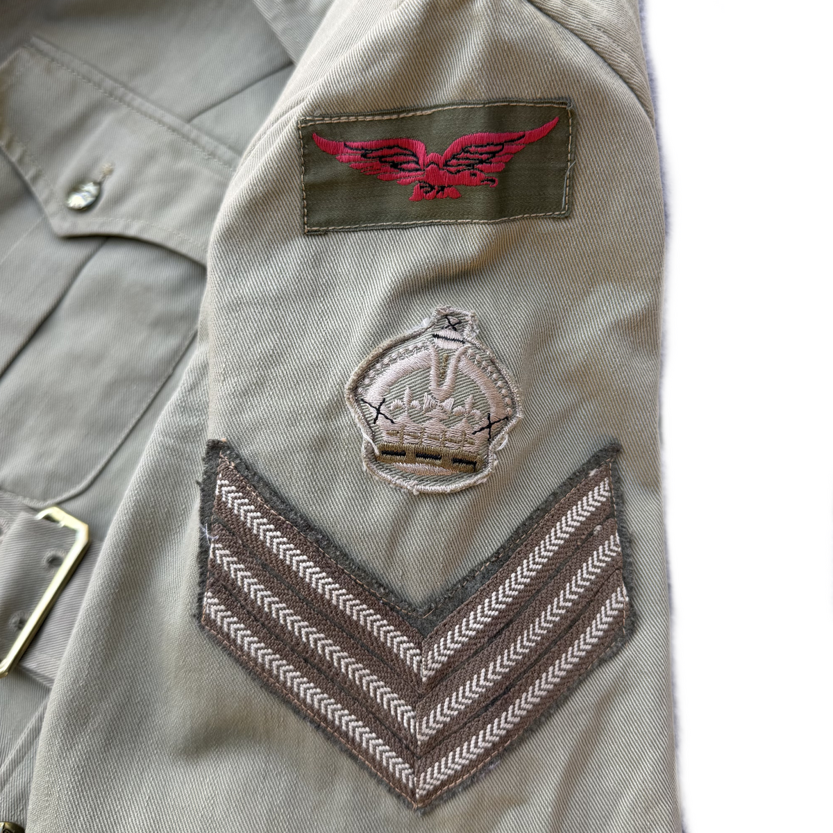 WW2 Canadian RCAF Royal Canadian Air Force Tropical Summer Tunic Size 16 1942