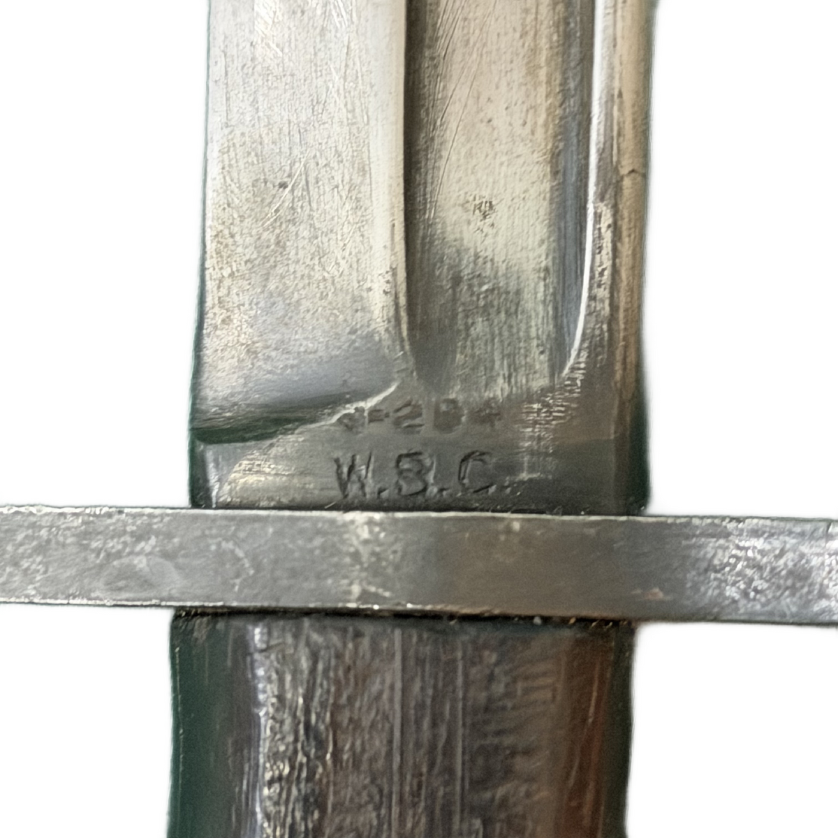 WW2 British #5 Jungle Carbine Bayonet In Scabbard Wilkinson Sword Company