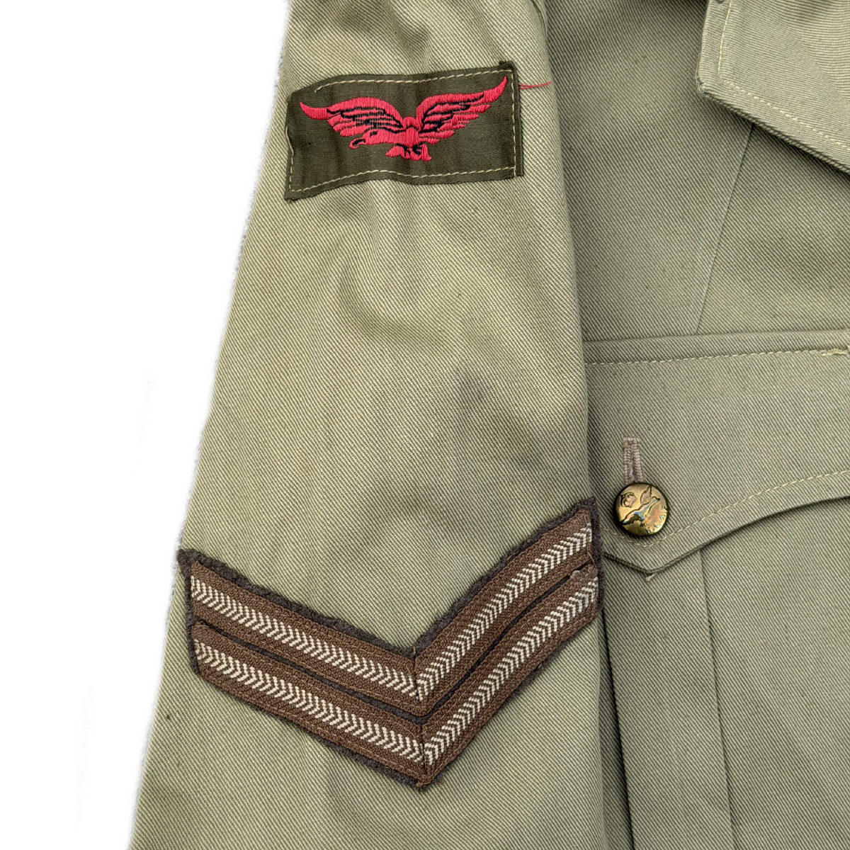WW2 Canadian RCAF Tropical Service Dress Tunic Size 16 1942