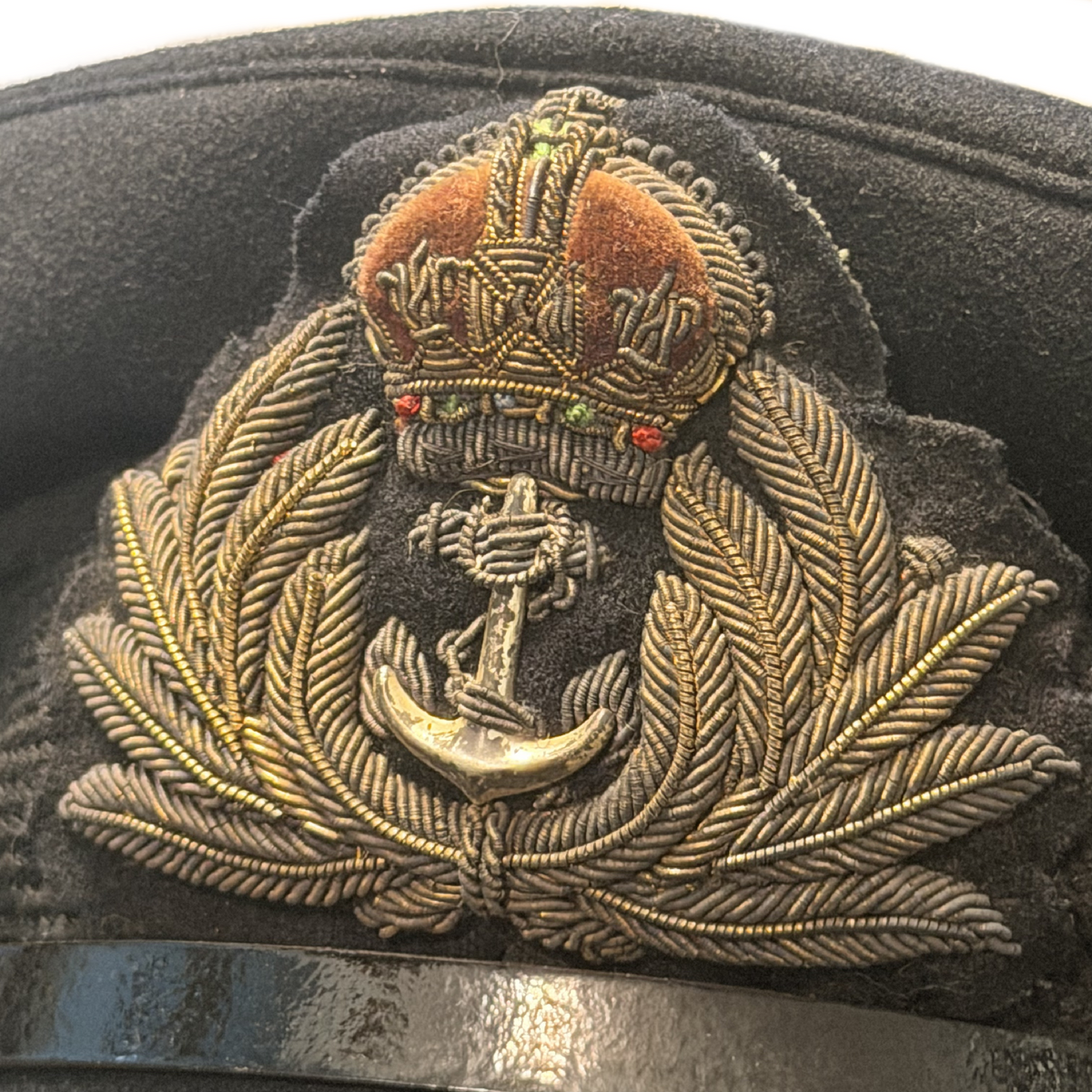 WW2 British Royal Navy Officer's Visor Cap