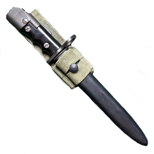 WW2 British Canadian SMLE / Sten Number 7 Mk.I L "Turn Handle" Bayonet -Black Grip