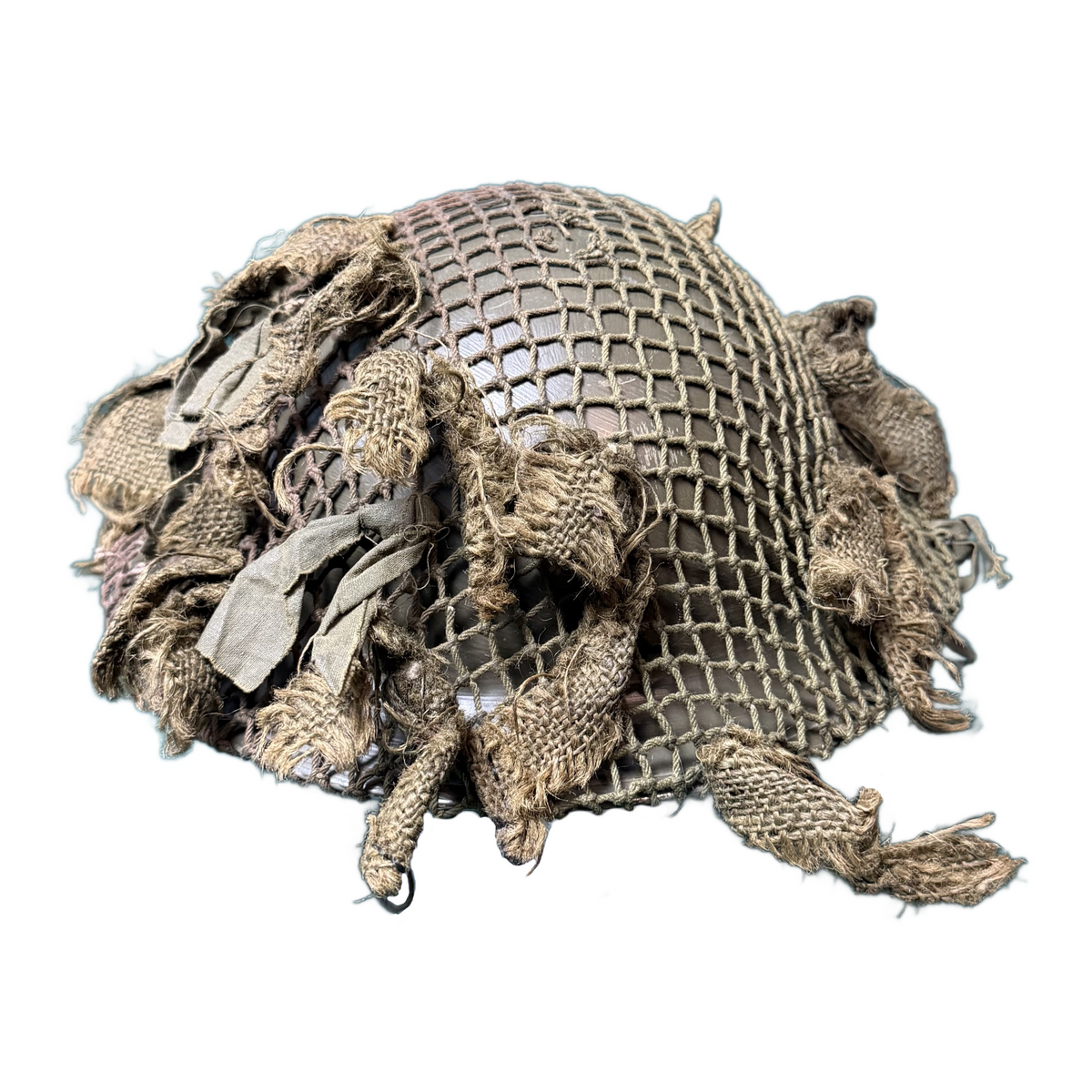 WW2 Canadian Army Mk.II Helmet With Scrimshaw Camouflage Helmet Net 1942