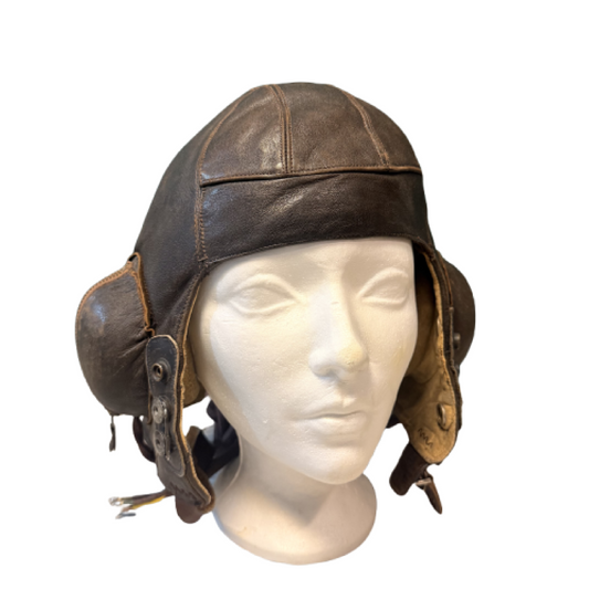 WW2 British RAF Royal Air Force Battle of Britain Type B Flight Helmet Frank Bryan