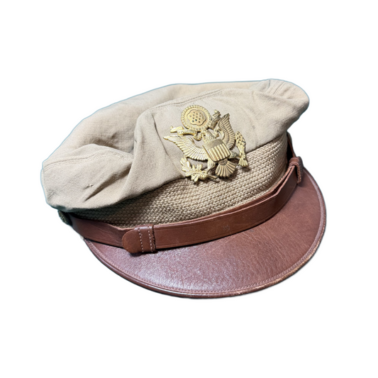 WW2 United States Army Air Force USAAF Bancroft Flighter Named Summer Visor Cap