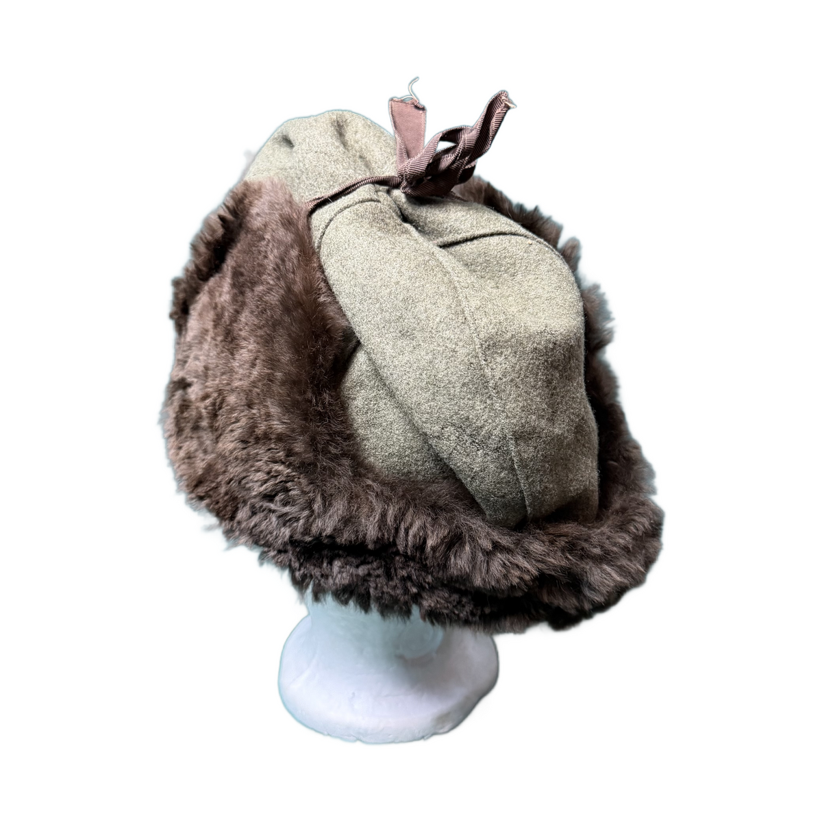 WW2 Canadian Winter Brill Fur Hat C-Broad Arrow