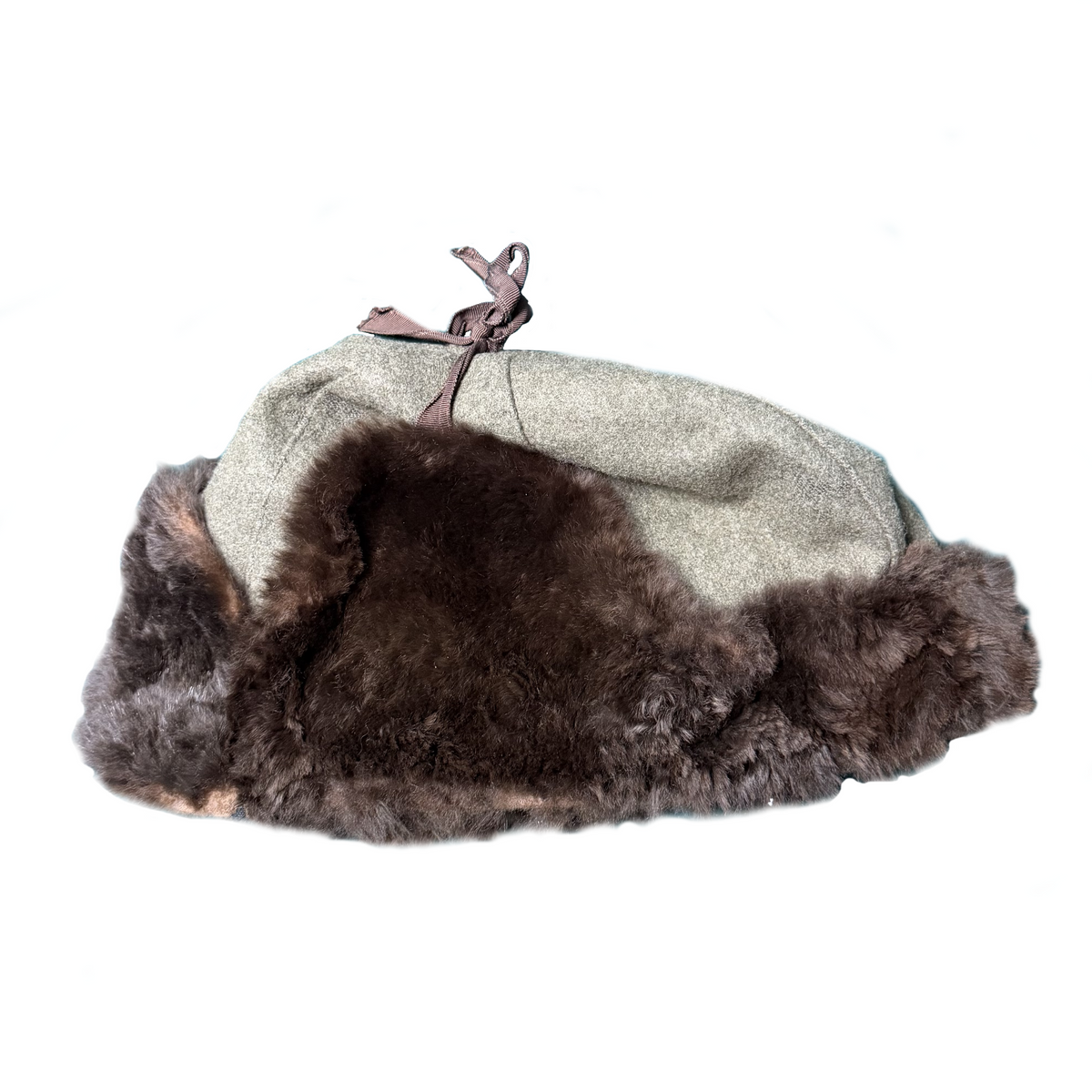 WW2 Canadian Winter Brill Fur Hat C-Broad Arrow