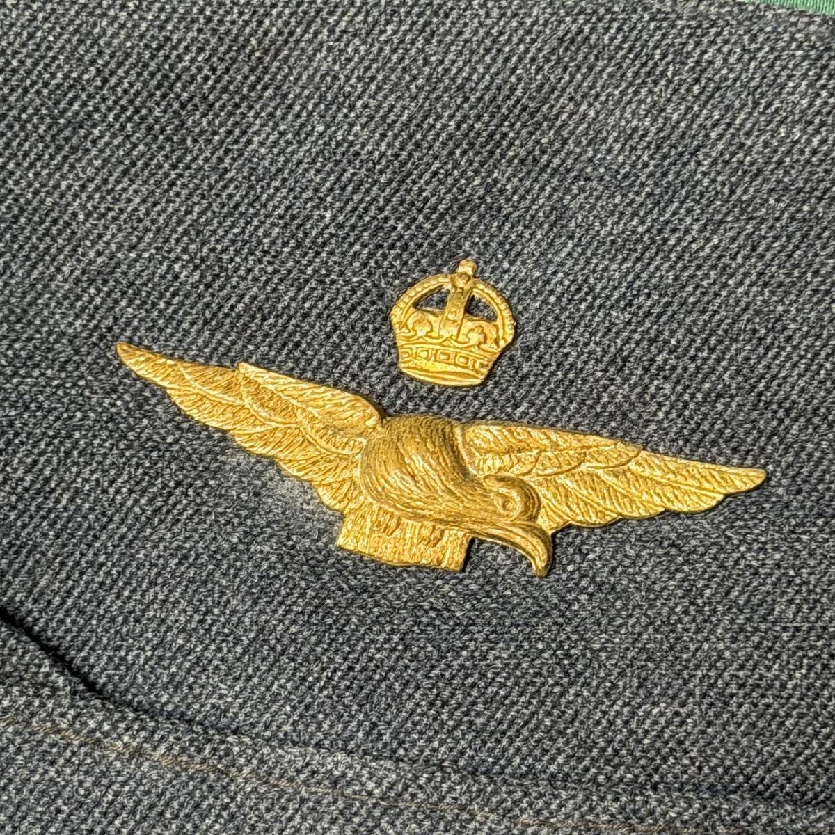 WW2 Canadian RCAF Royal Canadian Air Force Flight Officer's Wedge Cap