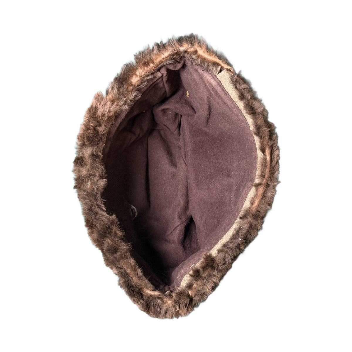 WW2 Canadian Winter Brill Fur Hat C-Broad Arrow