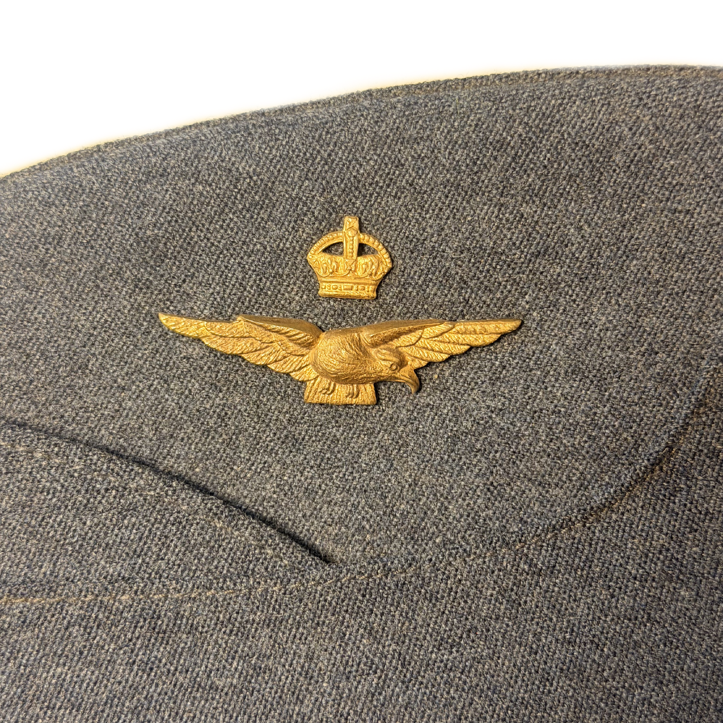 WW2 Canadian RCAF Royal Canadian Air Force Officer's Wedge Cap 1940