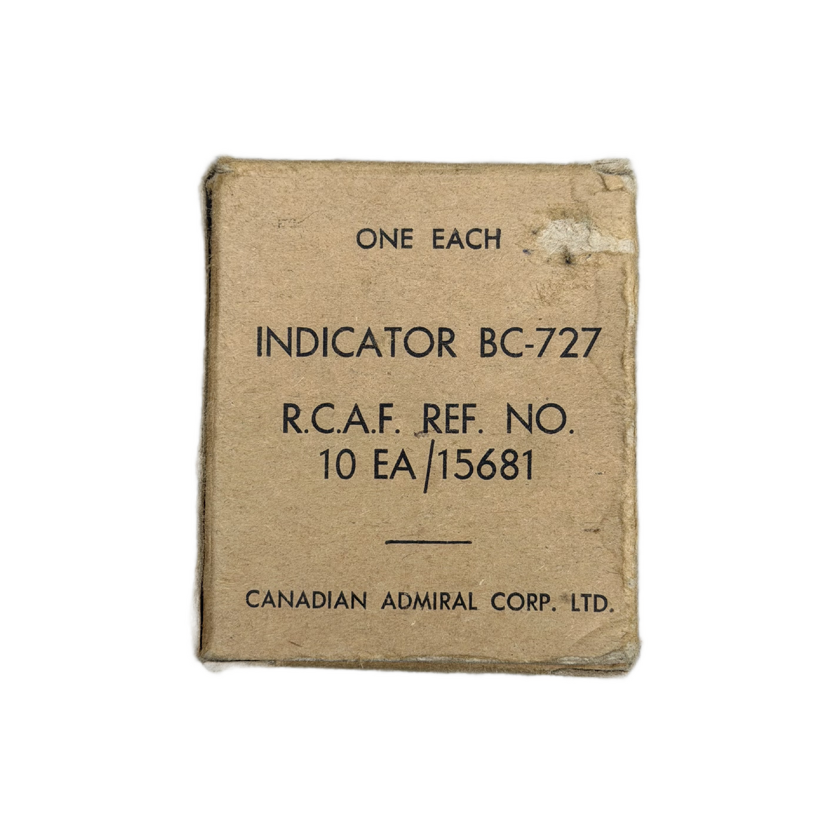 WW2 Canadian RCAF BC-727 Indicator In Box NOS