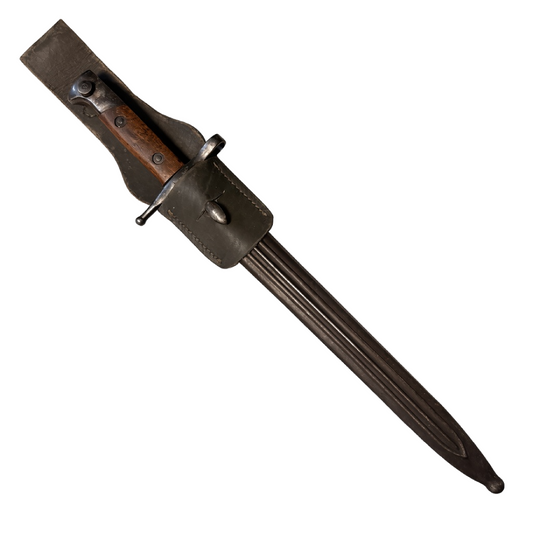 WW2 Italian M1891 Carcano Bayonet With Scabbard And Frog