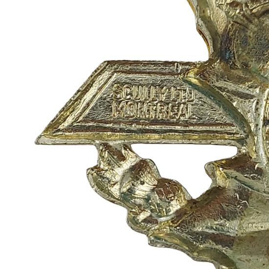 Post-WW2 Canadian Perth Regiment 1948 Pattern Cap Badge